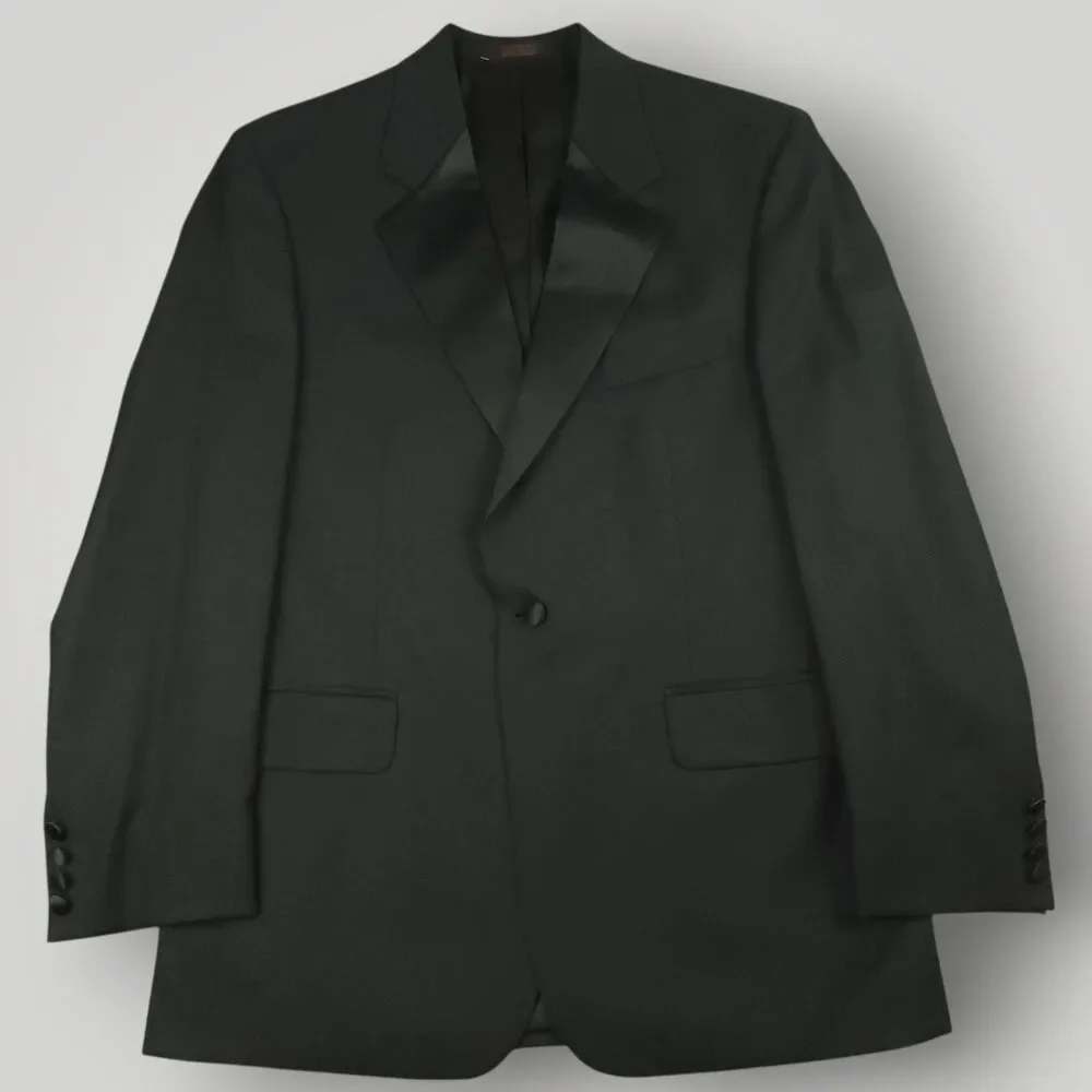 Bill Blass Tuxedo Suit Mens 40R/33S Vtg Wool 4 Pc Formal Dinner Evening Wear 90s